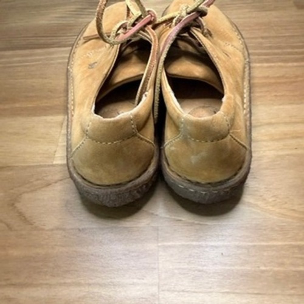 Born W58008 Tan Leather Moc Toe Oxford Shoes Women's Size 8 EU 39 - Picture 11 of 14